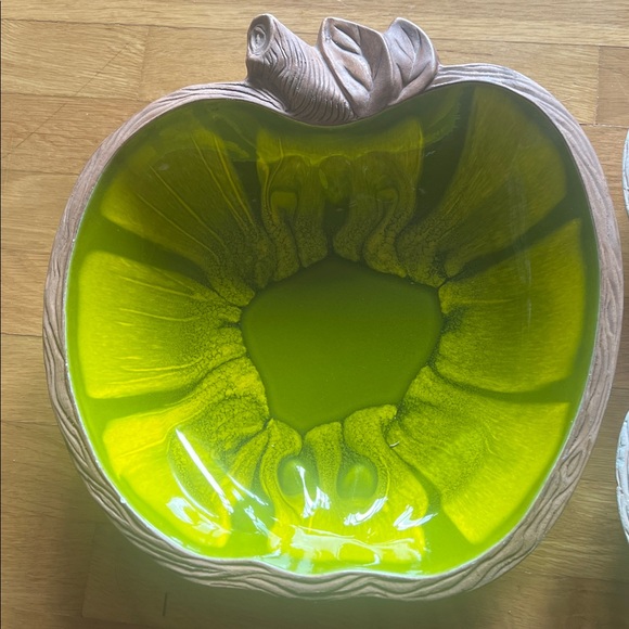 Vintage apple pottery sequoia ware salad bowls - Picture 3 of 14